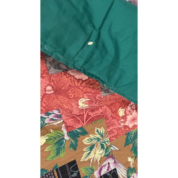 Handcrafted Country Farmhouse Cottage Patchwork‎ Quilt Throw Blanket Bed Scarf - Picture 8 of 8